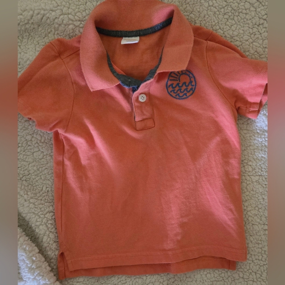 Gymboree Never Worn  Orange/Coral Polo Shirt for Kids Collared Shirt Boys 2t
